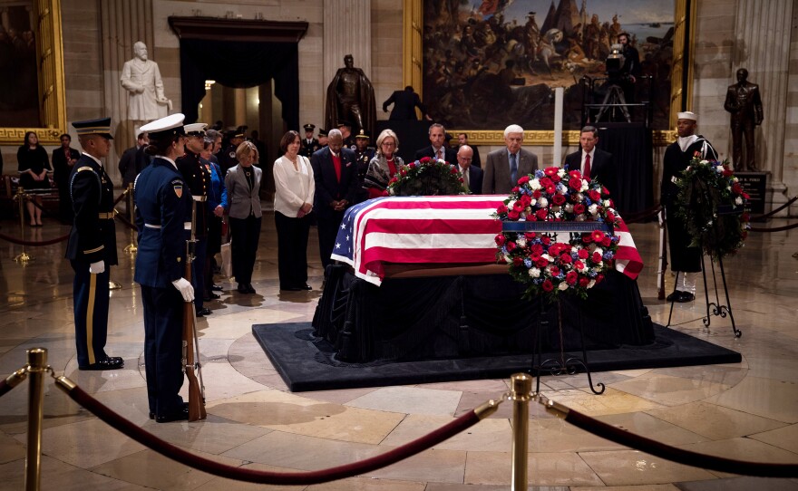 Bush is the first president to lie in state since Gerald Ford, who died in 2006.