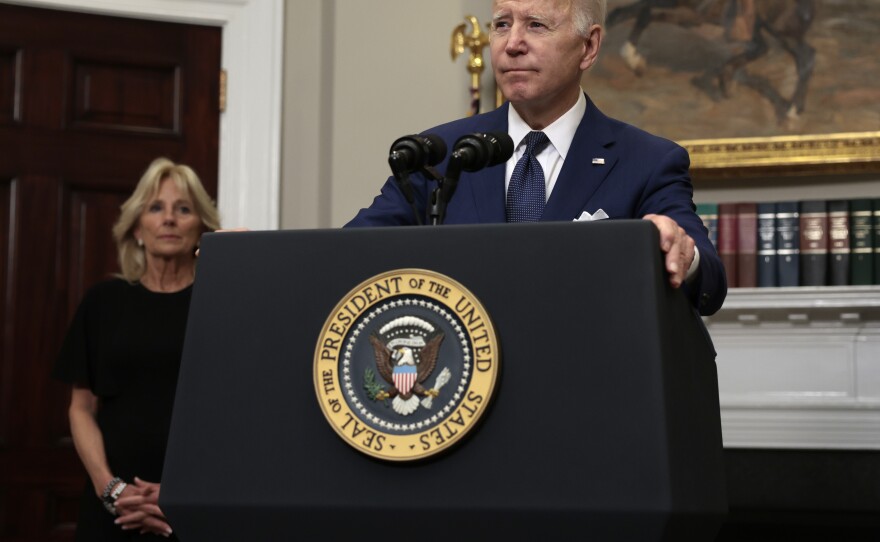 President Biden called for lawmakers to "stand up to the gun lobby."