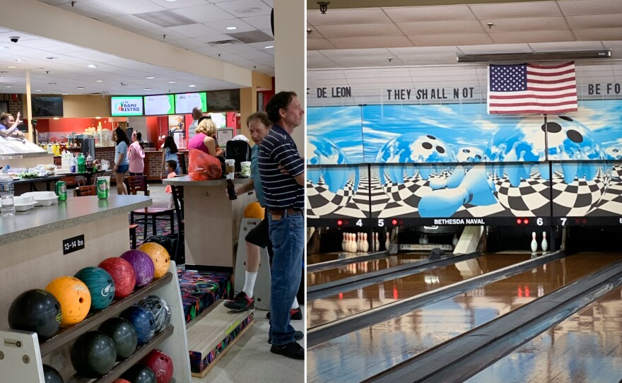 The bowling center at Naval Support Activity Bethesda is used for the last time on Aug. 21.