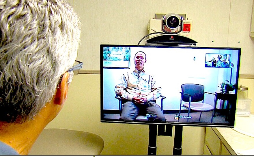 The telemedicine device at Mountain Health's Campo clinic is shown, Oct. 1, 2015.