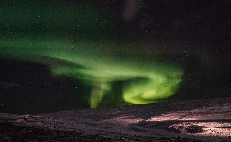 Inuit parents tell their children to beware of the northern lights. If you don't wear your hat in the winter, they'll say, the lights will come, take your head and use it as a soccer ball!