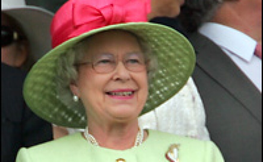 Queen Elizabeth II attends the 133rd Kentucky Derby at Churchill Downs in Louisville, Ky., on Saturday.