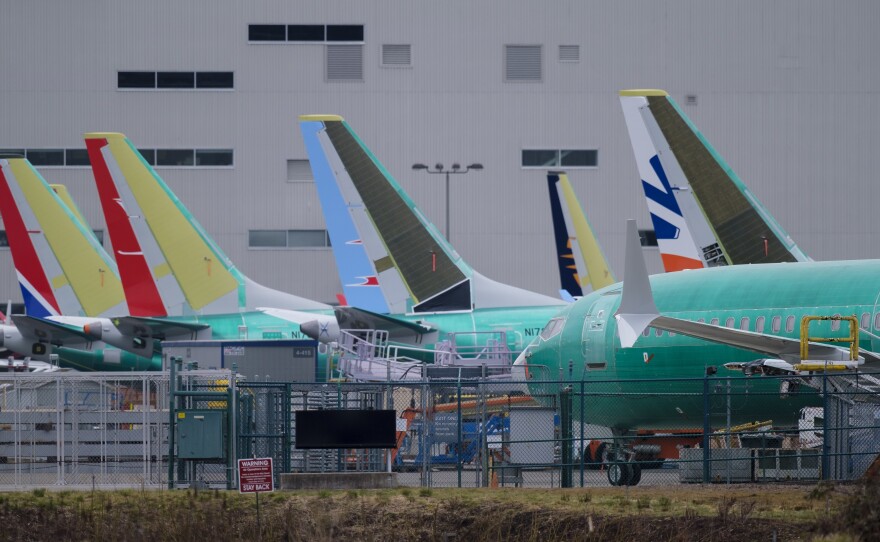 President Trump plans to nominate Stephen Dickson to lead the Federal Aviation Administration. The agency is under scrutiny for its response to two crashes of Boeing 737 airplanes, which are pictured here outside Boeing's factory in Renton, Wash., on March 14.