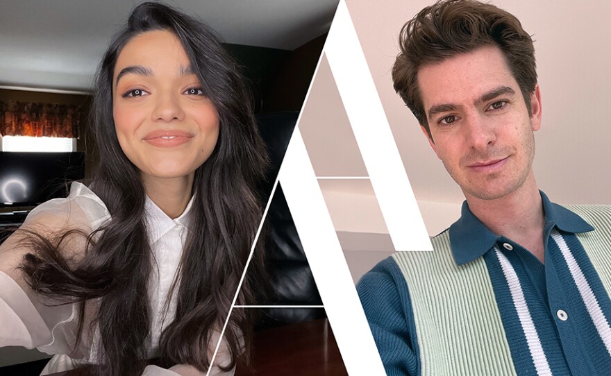 Rachel Zegler (“West Side Story”) with Andrew Garfield (“Tick, Tick... BOOM!)”