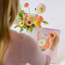 Flower Arranging Workshop + Floral Painting Class