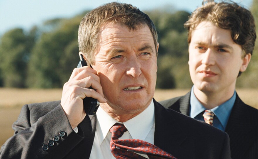 DCI Tom Barnaby and Detective Sergeant Troy of Causton CID.