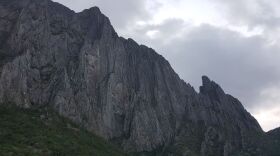 This undated handout photo released by Nuevo Leon State Civil Defense Agency shows the El Potrero Chico peak in Hidalgo, Mexico. California free solo climber Brad Gobright was rappelling down with a companion when he fell to his death on Wednesday, Nov. 27, 2019.
