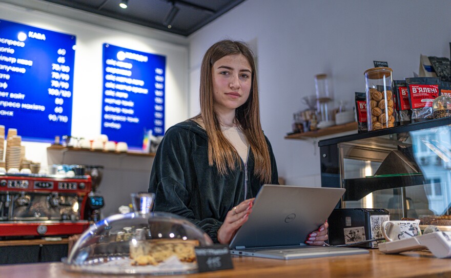 Sophia Verbytska, 19, is a barista and local resident of Izium, Ukraine.