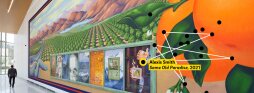 picture of mural titled Same Old Paradise by artist Alexis Smith