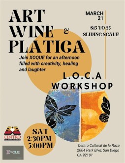 L.O.C.A Workshop Art, Wine and Plática with Xoque