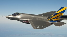In this image released by the U.S. Navy courtesy of Lockheed Martin, the U.S. Navy variant of the F-35 Joint Strike Fighter, the F-35C, conducts a test flight February 11, 2011 over the Chesapeake Bay.