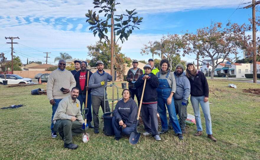 Work for Hope helps to plant trees in Chula Vista parks in the undated photo.