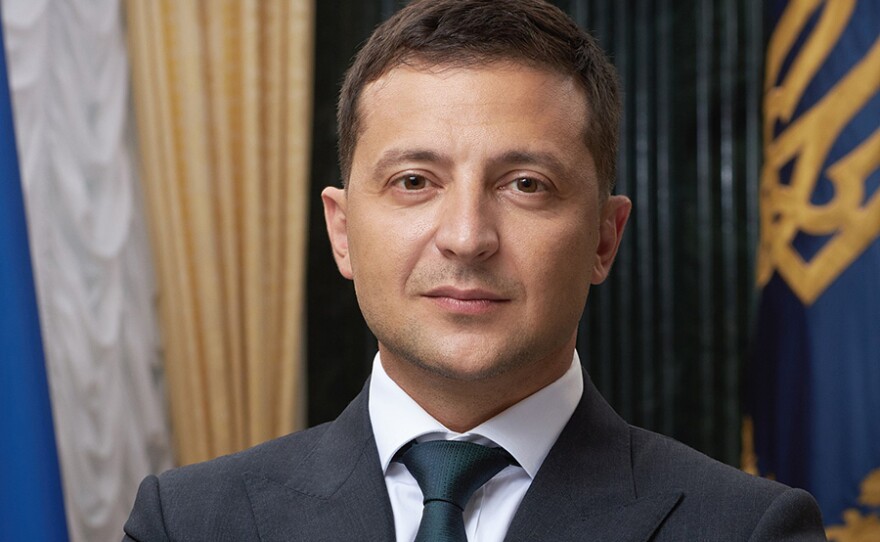 Official portrait of President of Ukraine, Volodymyr Zelensky, Aug. 26, 2019.