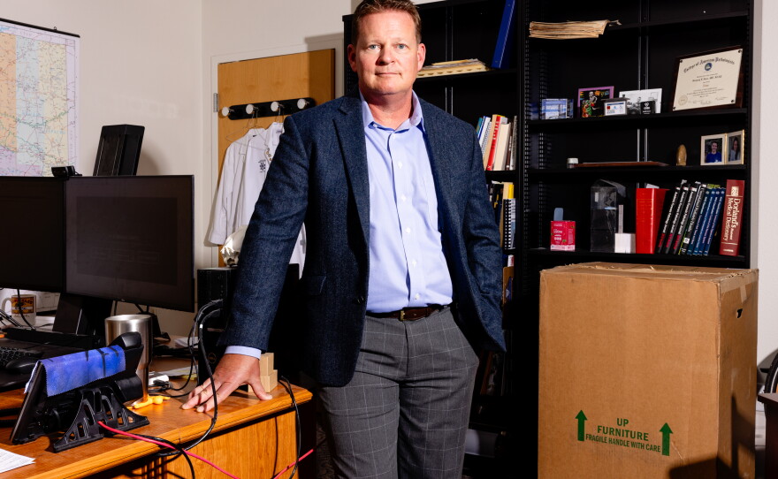 Pima County Medical Examiner Greg Hess at his office in Tucson, Ariz. Hess and another Arizona-based medical examiner are rethinking how to catalog and count heat-related deaths, a major step toward understanding the growing impacts of heat.