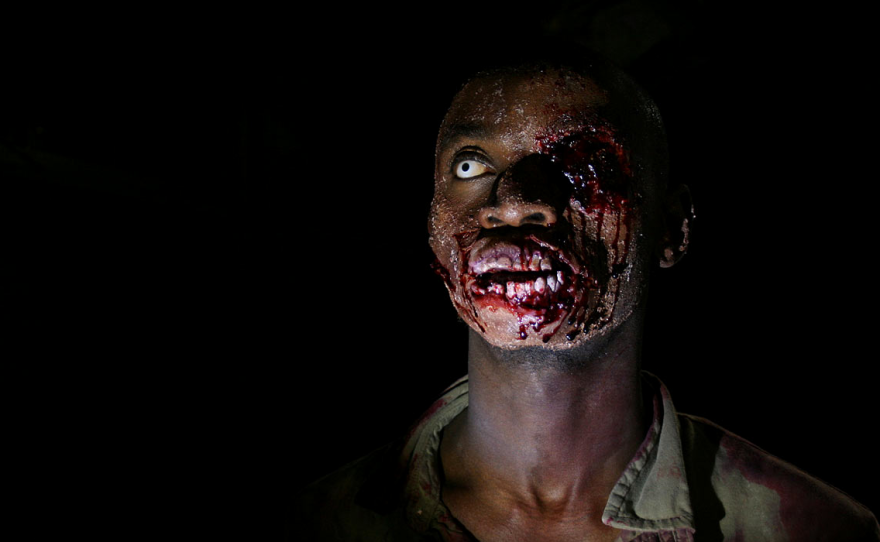 A zombie from "The Dead."