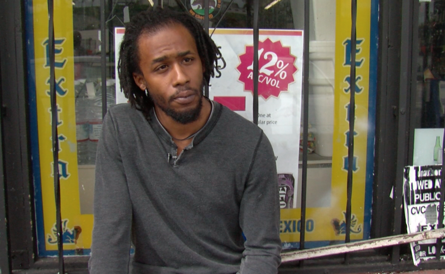 Former Marine Will Haynes attended a recent San Diego Black Panther Meeting to learn more about the group, February 18, 2017.