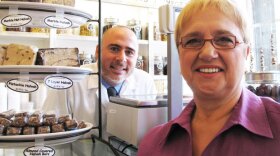 Celebrity chef, author and restaurateur Lidia Bastianich celebrates a Passover seder with the fourth-generation owners of the specialty food shop Russ & Daughters and with food writer Ruth Reichl.