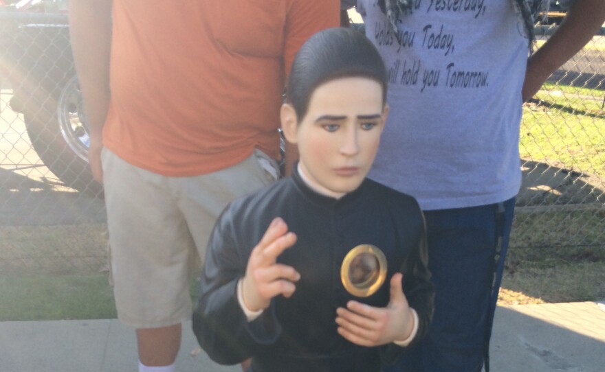 This month, relics of Saint Toribio Romo will be on display at several Catholic churches in Southern California.