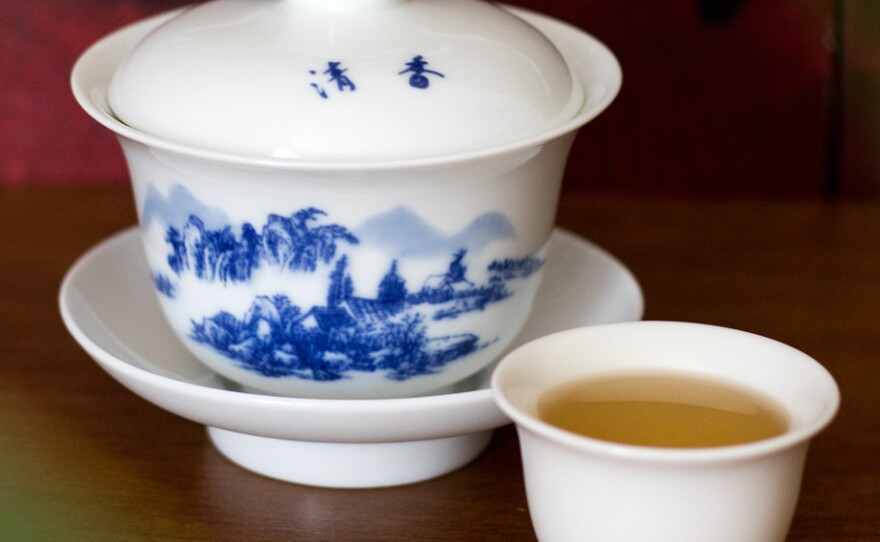 Cyndy Spice's tea set.