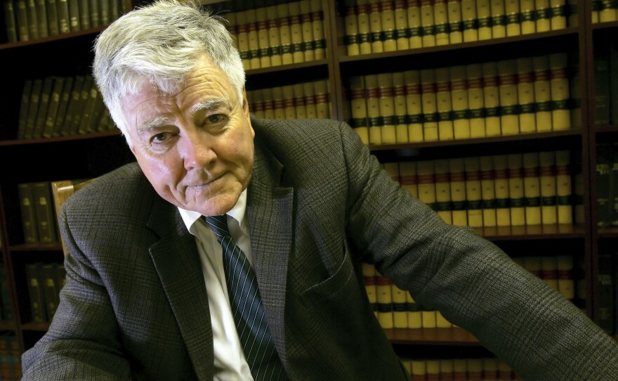 Republican primary challenger for Rep. Richard Pombo's seat, former Rep. Pete McCloskey, is shown at his law office in Redwood City, Calif., March 16, 2006. Former California Rep. McCloskey, who ran as a Republican challenging President Richard Nixon in 1972, died on May 8 at age 96.