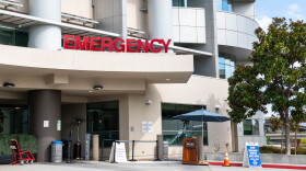 The entry to the emergency room at Sharp Grossmont Hospital, Aug. 27, 2026.