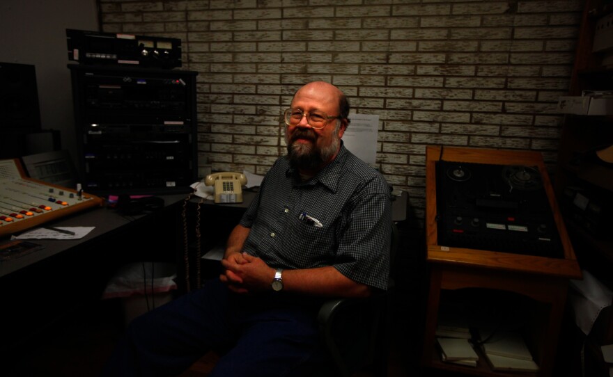 Chuck Niday is chief engineer at Allegheny Mountain Radio, which broadcasts to the 9,000 people in Pocahontas County, W.Va.