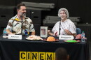 Author and neuroscientist Bradley Voytek and Cinema Junkie "undead" host Beth Accomando. Aug. 22, 2026