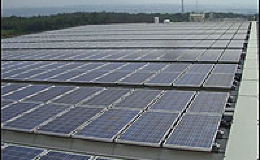 After three decades of losing money, Kyocera is finally making a profit with its solar business. Kyocera produces enough solar panels in one year to cover about 300 football fields.