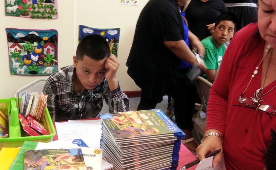 Hugo Pascual Tomas Manuel, 15, attends English classes at the Guatemalan-Maya Center in Lake Worth, Fla. He grew up speaking Q'anjob'al, or Kanjobal, an indigenous Mayan language.