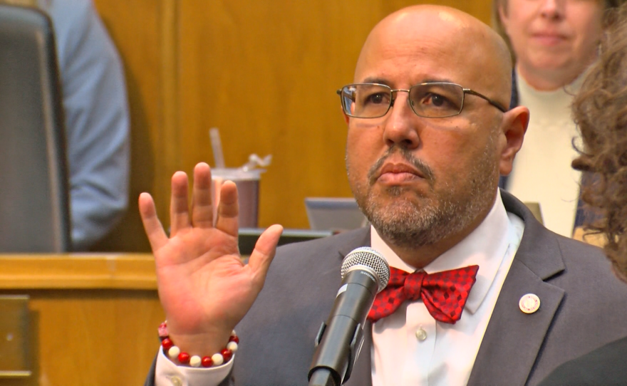 Henry Foster III takes the oath of office as the new San Diego District 4 city councilmember on April 8, 2024.