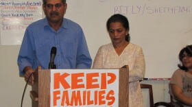 Vasant Shetty speaks at the Arizona Dream Act Coalition on Jan. 25.