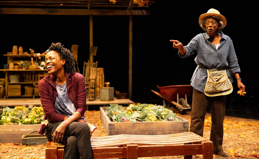 Charlayne Woodard (left) and Stephanie Berry in La Jolla Playhouse’s world-premiere production of "The Garden," by Charlayne Woodard. The play opens Sept. 21, 2021 and is co-directed by Patricia McGregor and Delicia Turner Sonnenberg.