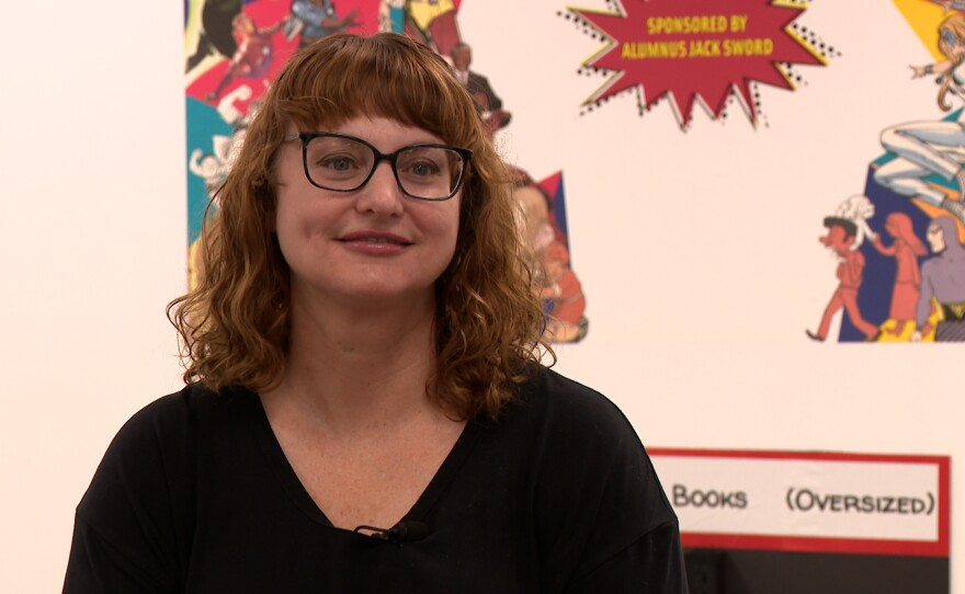 Pamela Jackson in the comics section of San Diego State University's Love Library. She was an Eisner judge in 2021. July 16, 2025