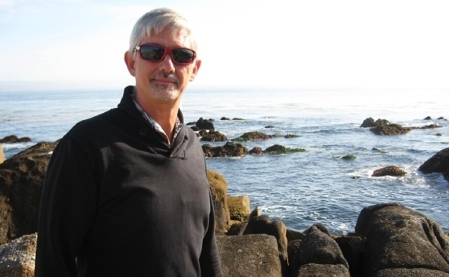 Steve Palumbi, director of Stanford University's Hopkins Marine Station, on China Point, Monterey Bay. Palumbi says it's hard sometimes to keep his students' attention when a pod of whales or dolphins comes swimming by the marine lab window.