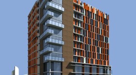 A rendering of the new 15th and Commercial building being developed by Father Joe's Villages. The building will cost close to $60 million and is expected to be complete by December of 2011. 