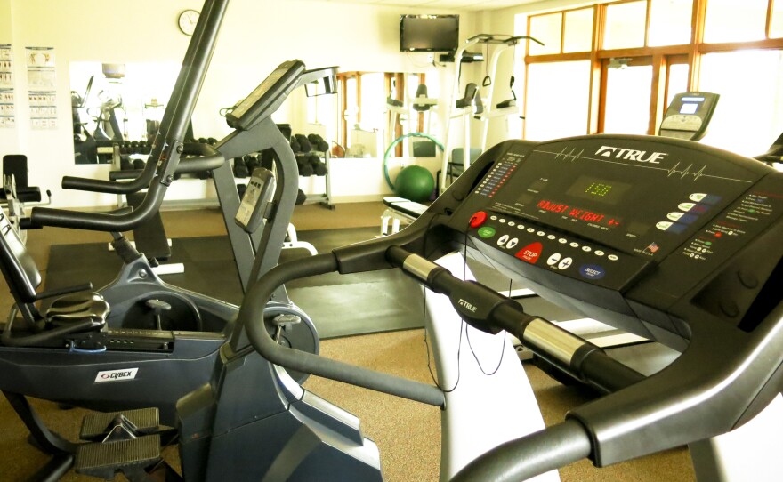 The funds from the rising costs of court fees in places like Allegan County, Mich., are used to help pay for all sorts of court-related items, including this fitness center for county employees.