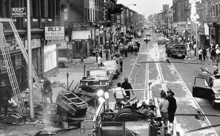 A traffic dispute involving a white police officer and an African-American motorist set off three days of riots in the predominantly black area of North Philadelphia in 1964.