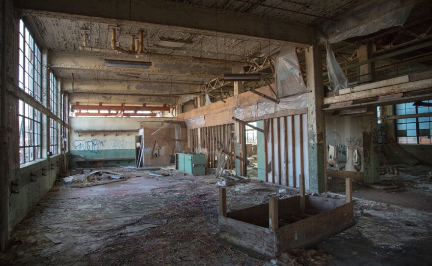 The abandoned General Electric factory in East Bridgeport. Bridgeport was once a humming industrial city but has failed to reinvent itself.