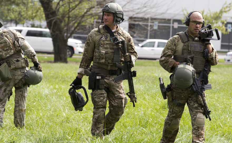 Officials say a woman fired a gun killing and wounding multiple people at a Rite Aid distribution center in Maryland.