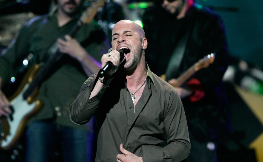 Chris Daughtry performs during the <em>American Idol</em> Season 5 finale in 2006.