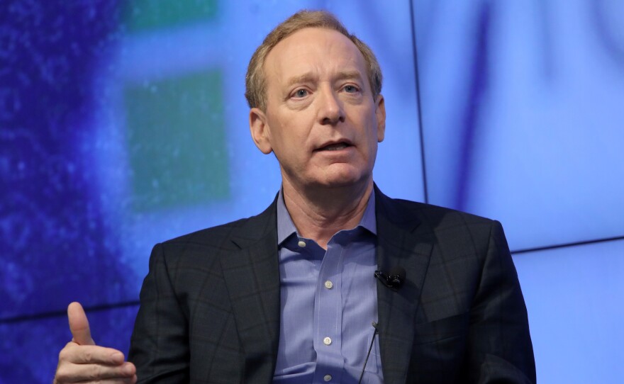 Microsoft President Brad Smith says governments need to set rules for big technology companies. "Almost no technology has gone so entirely unregulated, for so long, as digital technology," he says.