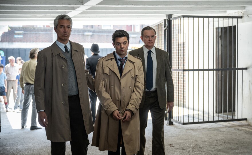Harry Bowman (Silas Carson), Edwyn Cooper (Dominic Cooper), Brian Boyce (Hugh Bonneville). THE GOLD On MASTERPIECE, Season 1 Episode 5. 
