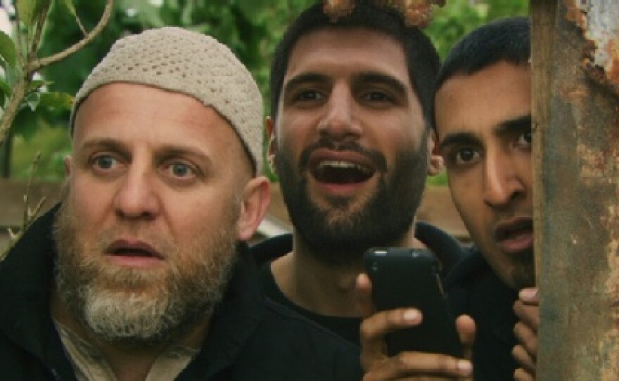 Nigel Lindsay (front) is Barry in "Four Lions."