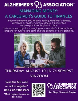 Alzheimer's Association: Managing Money: A Caregiver's Guide to Finances - Virtual