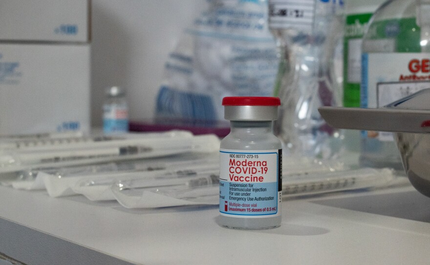 A third shot of the Moderna vaccine boosts protection across age groups, notably in older adults, the company says.