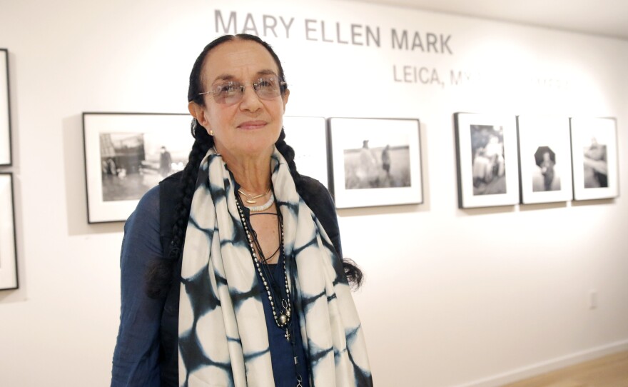 Photographer Mary Ellen Mark attends the Leica Los Angeles Grand Opening on June 20, 2013. Mark died Monday. She ws 75.