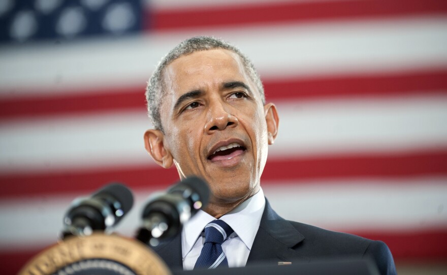 President Barack Obama speaks at the Ray & Joan Kroc Corps Community Center on Monday in Camden, N.J.