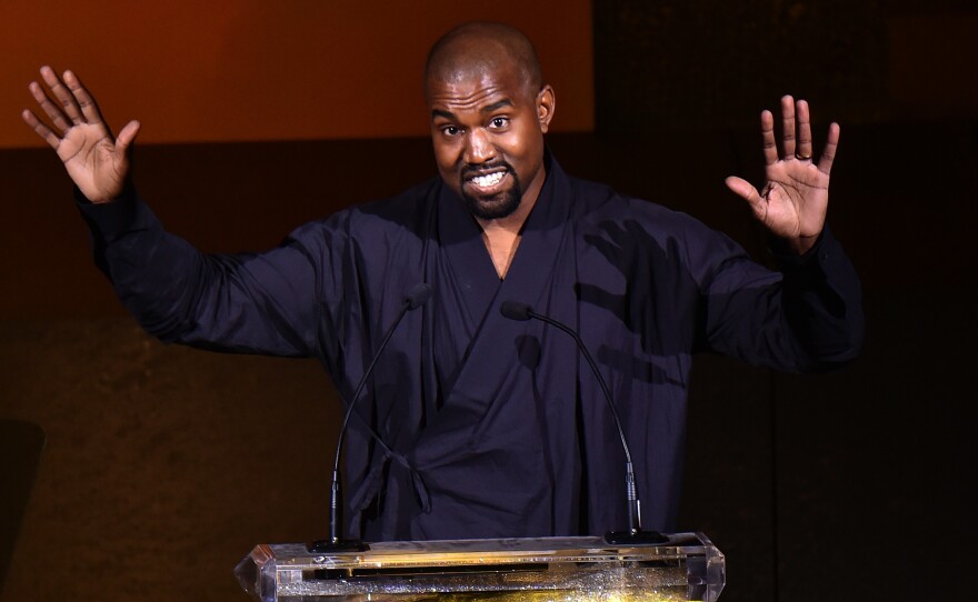 Kanye West at the 2015 CFDA Fashion Awards at Alice Tully Hall at Lincoln Center on June 1, 2015 in New York City.
