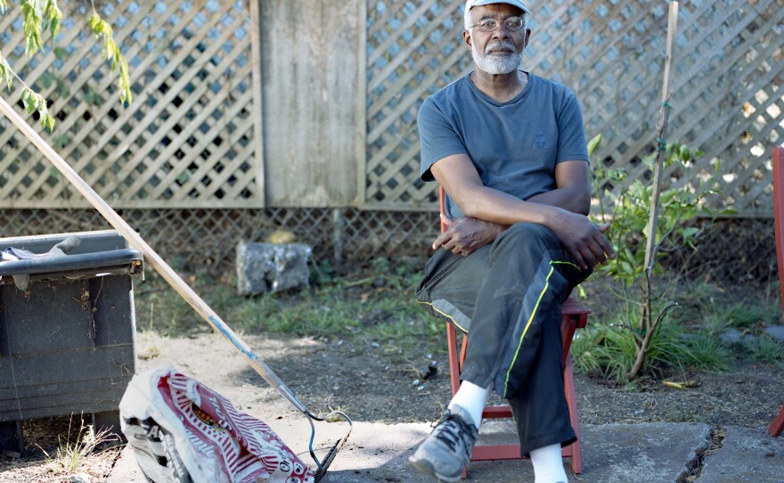 Homeowner Kenneth Wilkins pictured at his North Oakland property in this undated photo. 