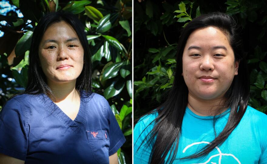 Fanny Sung (left) and her younger sister, Marianne Sung (right). Abortion — and whether to get one — changed the two sisters' lives in ways that affected them for years to come.